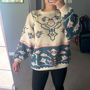 Vintage Tarazzia Knit Sweater Size M